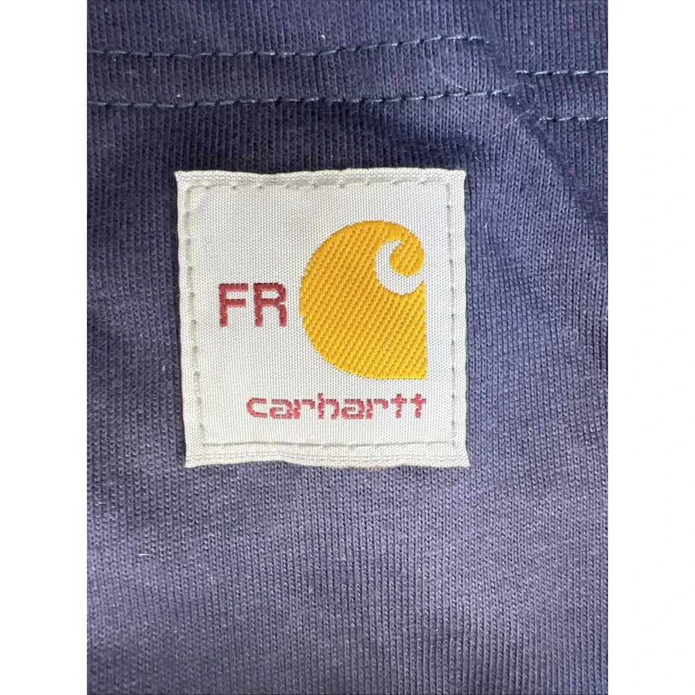 Carhartt FR Force Pocket T‑Shirt XL Blue Union Made UFCW USA Fabric 100234 NWT - Picture 8 of 16